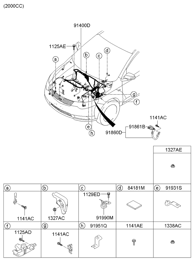 A/C SYSTEM - COOLER LINE, FRONT