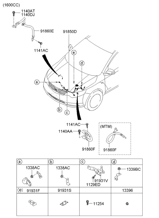 A/C SYSTEM - COOLER LINE, FRONT