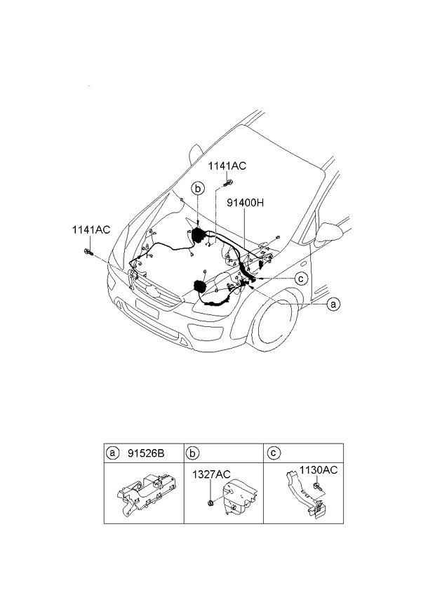 A/C SYSTEM - COOLER LINE, FRONT