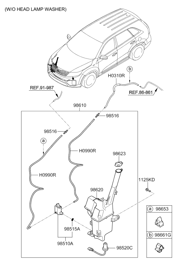 A/C SYSTEM - COOLER LINE, REAR