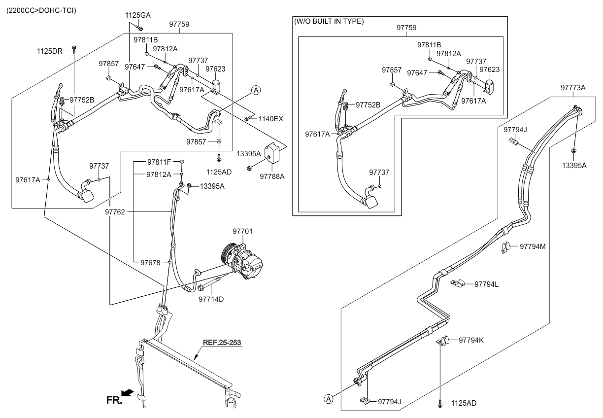 A/C SYSTEM - COOLER LINE, REAR