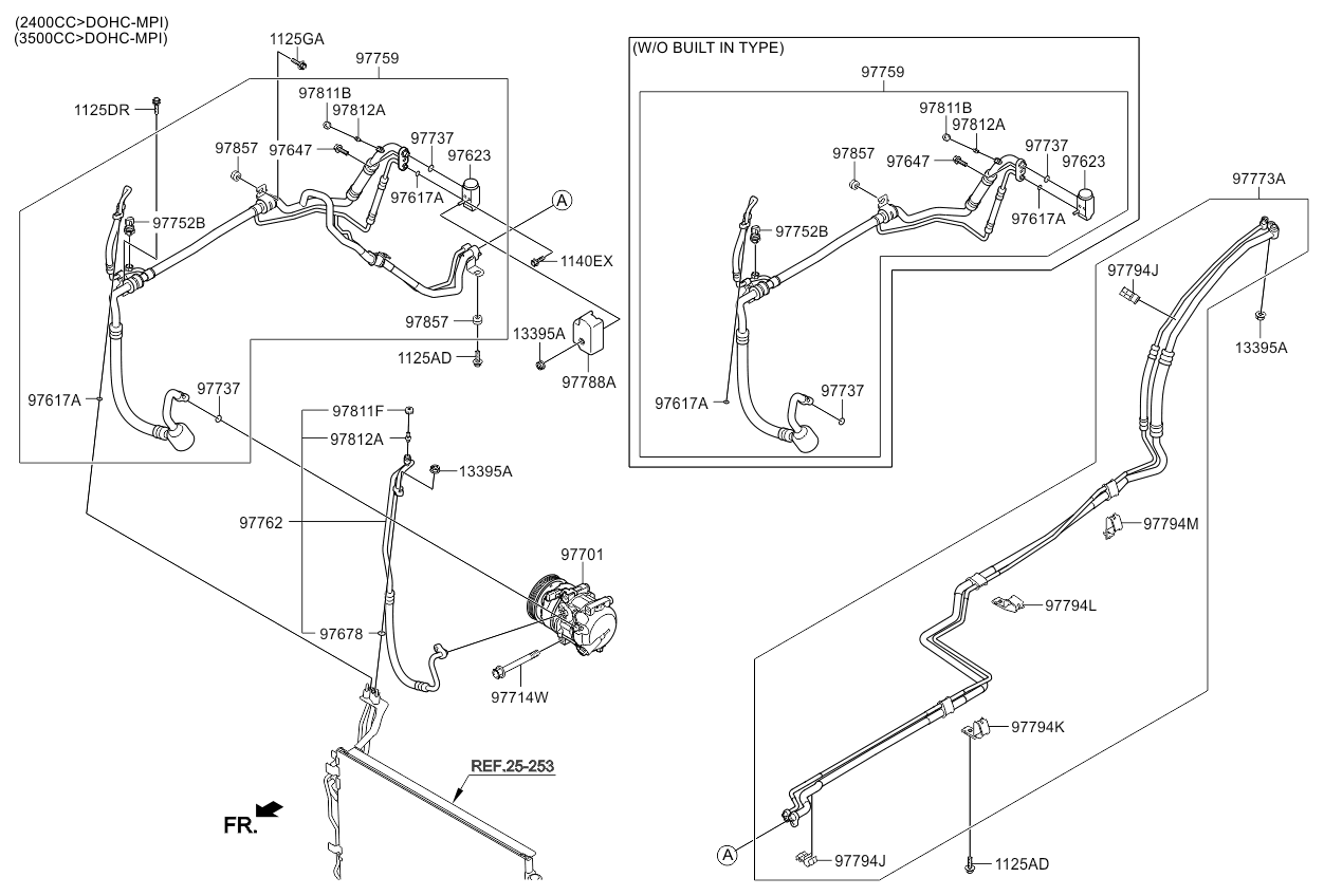 A/C SYSTEM - COOLER LINE, REAR