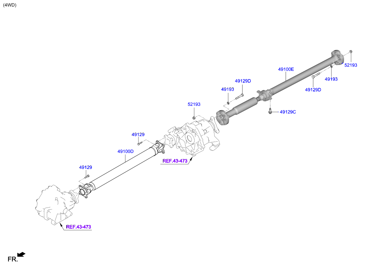 DRIVE SHAFT (REAR)