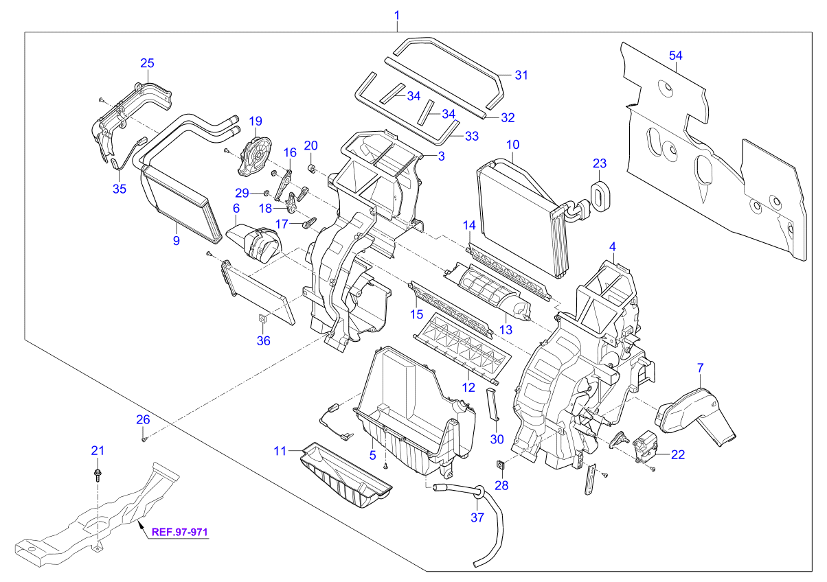 A/C SYSTEM - COOLER LINE, FRONT