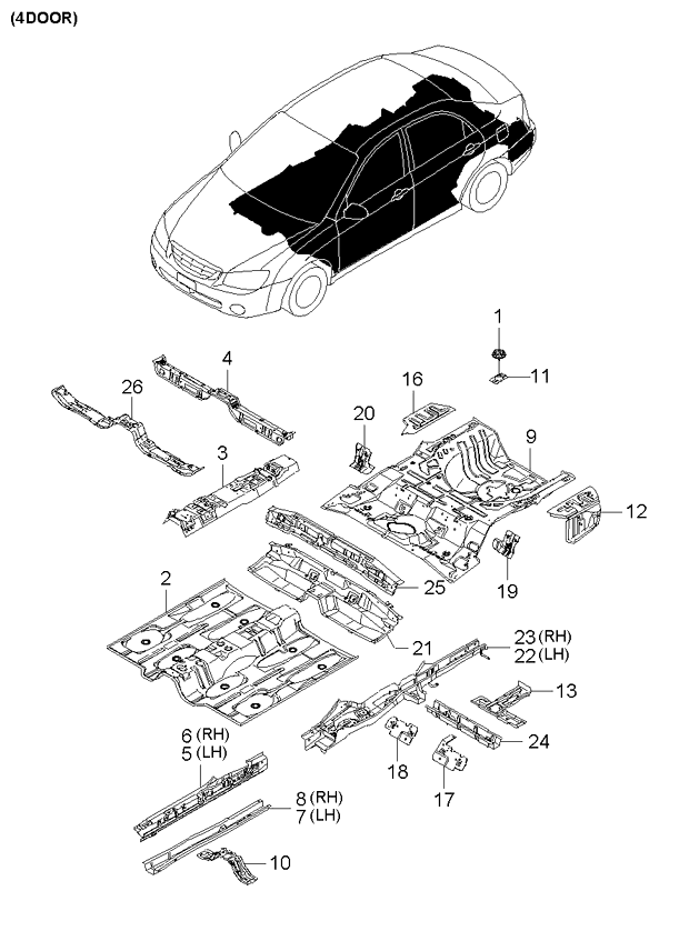 PANEL - REAR DOOR