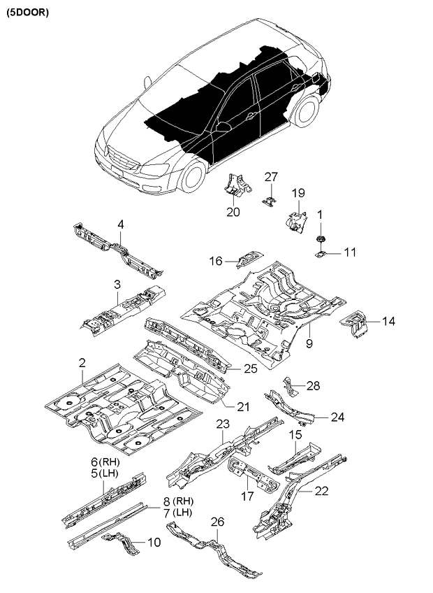 PANEL - REAR DOOR