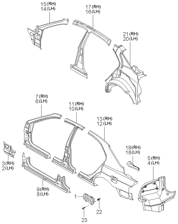 PANEL - REAR DOOR