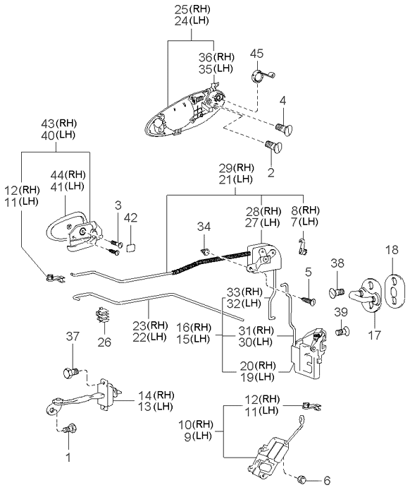 REAR SEAT BELT (-020901)