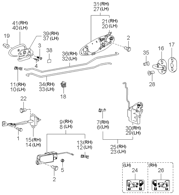 REAR SEAT BELT (-020901)