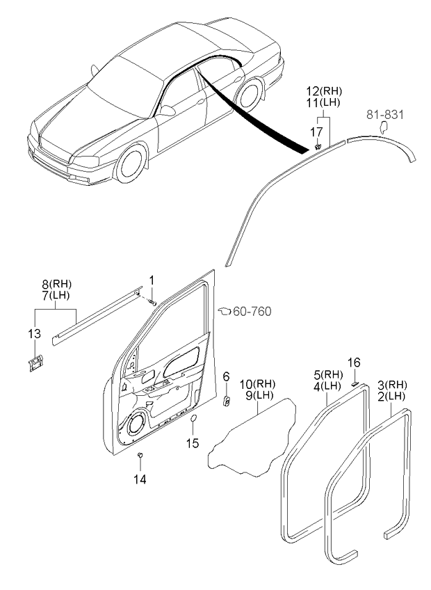 REAR SEAT BELT (-020901)