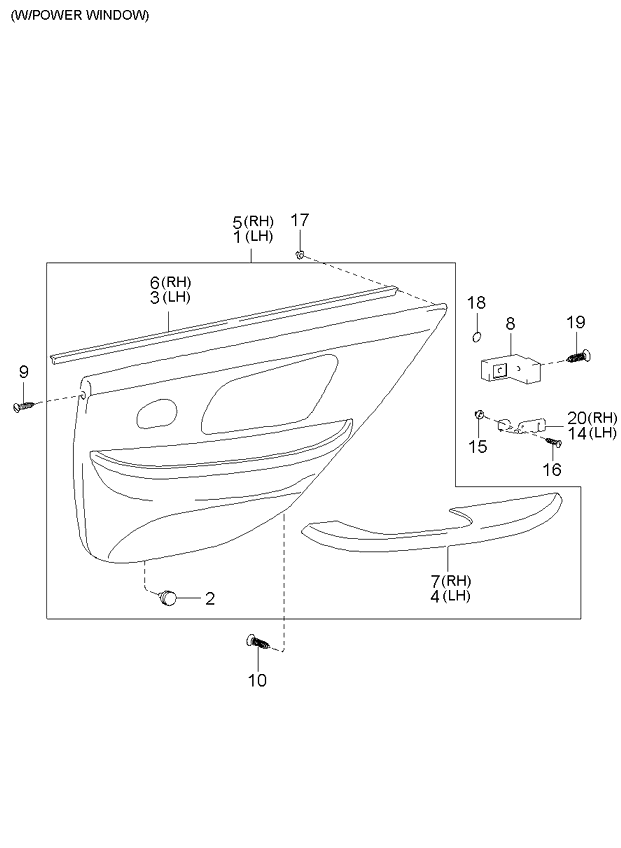 REAR SEAT BELT (-020901)