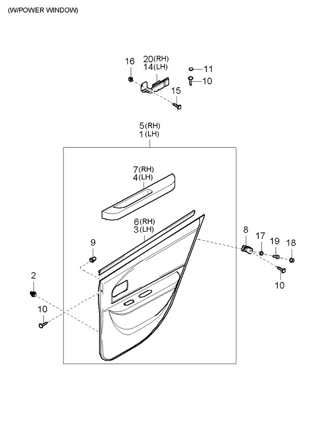 REAR SEAT BELT (-020901)