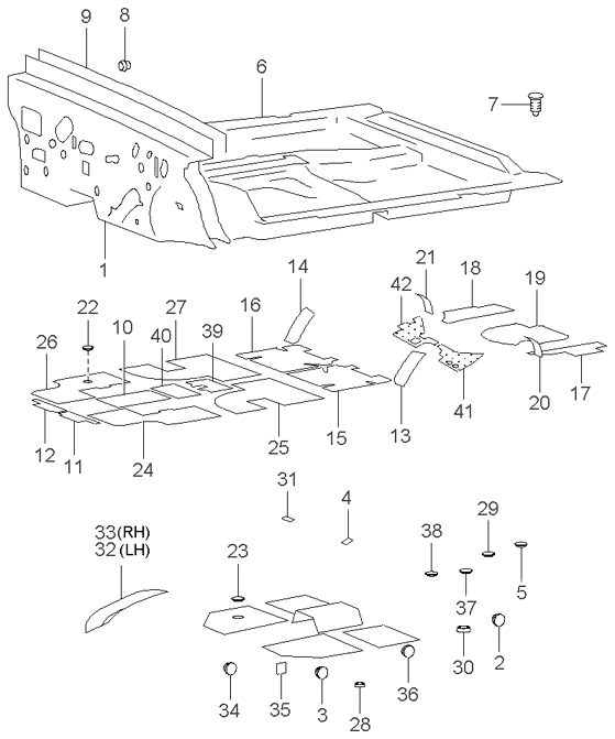 REAR SEAT BELT (-020901)