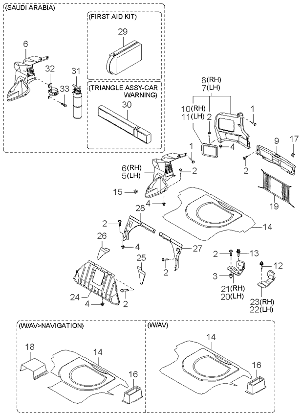 REAR SEAT BELT (-020901)