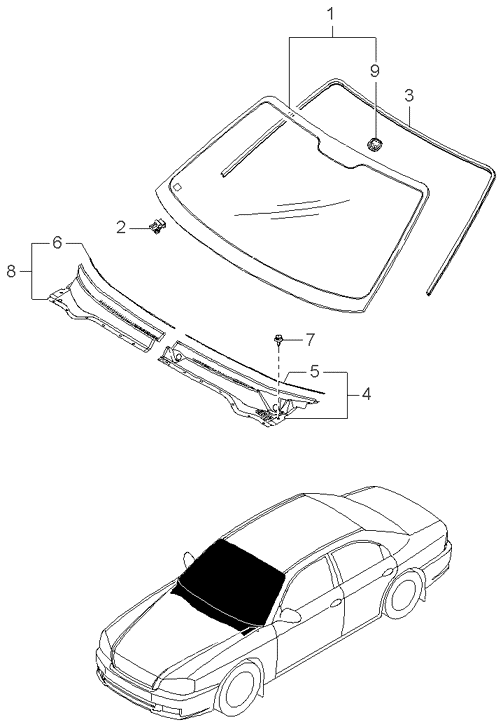 REAR SEAT BELT (-020901)