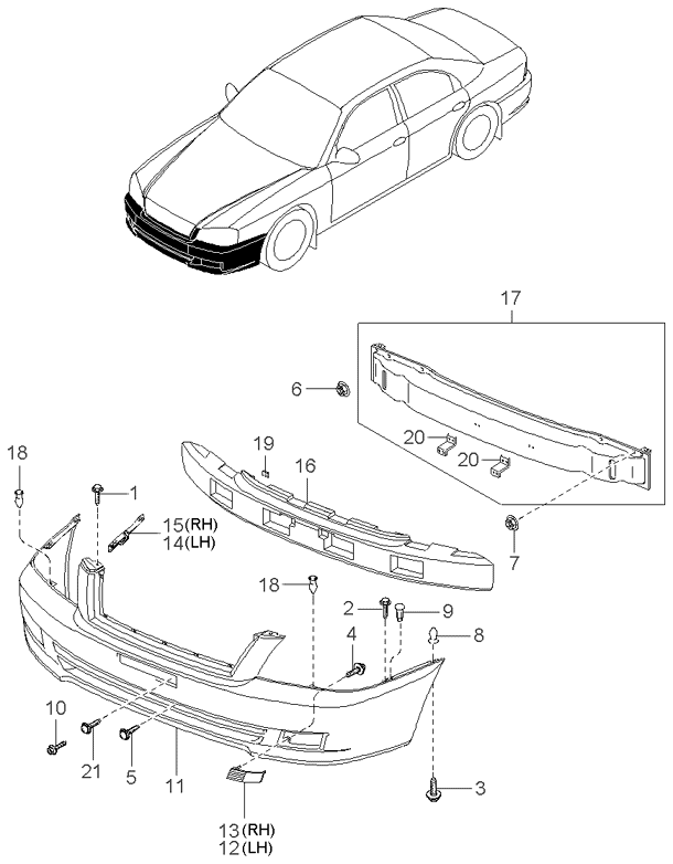 REAR SEAT BELT (-020901)