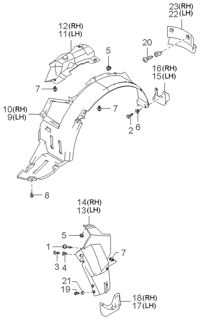 REAR SEAT BELT (-020901)