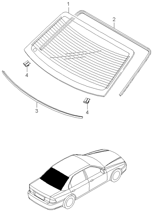 REAR SEAT BELT (-020901)