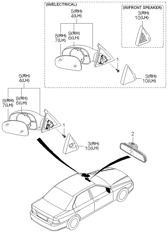 REAR SEAT BELT (-020901)