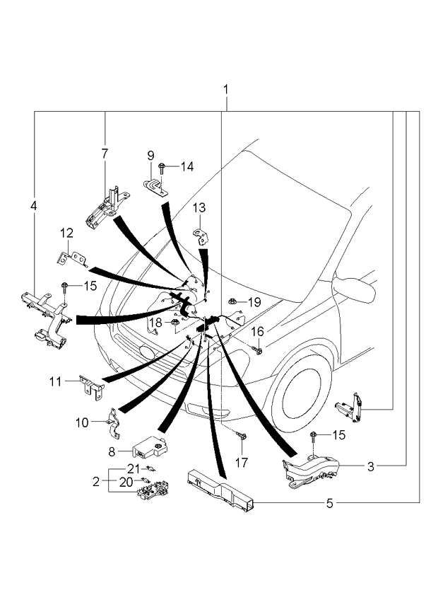 A/C SYSTEM - COOLER LINE, REAR