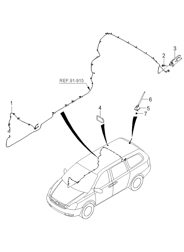 A/C SYSTEM - COOLER LINE, REAR