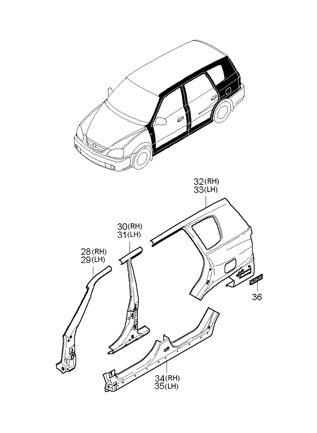 PANEL - REAR DOOR