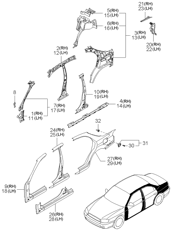 PANEL - REAR DOOR