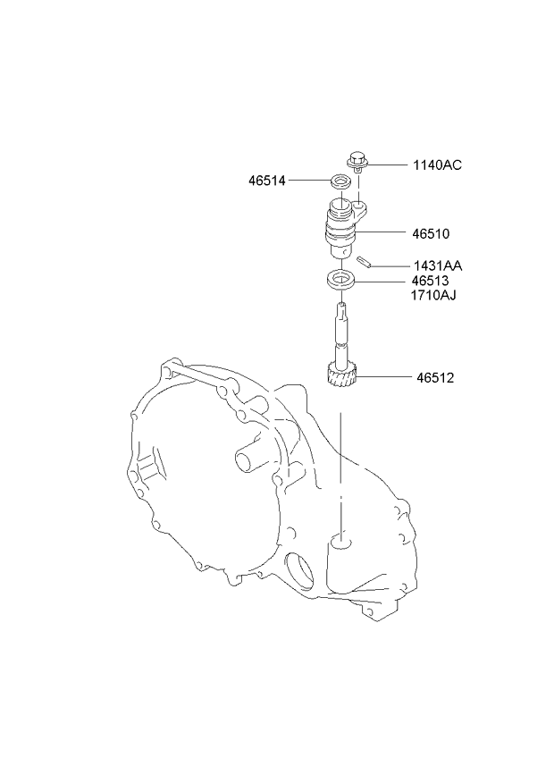 SPEEDOMETER DRIVEN GEAR - AUTOMATIC