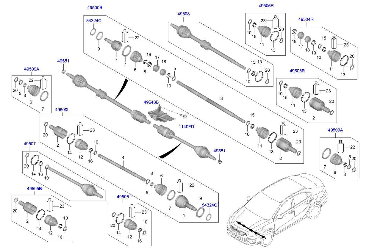 DRIVE SHAFT (FRONT)