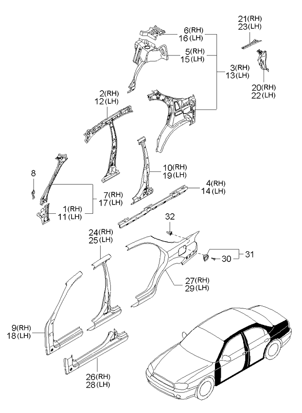 PANEL - REAR DOOR