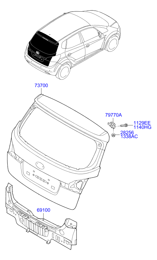 PANEL - REAR DOOR