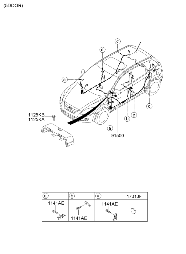 A/C SYSTEM - COOLER LINE, FRONT