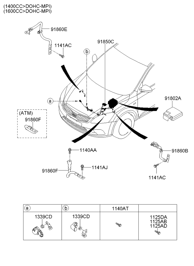 A/C SYSTEM - COOLER LINE, FRONT