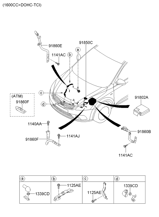 A/C SYSTEM - COOLER LINE, FRONT