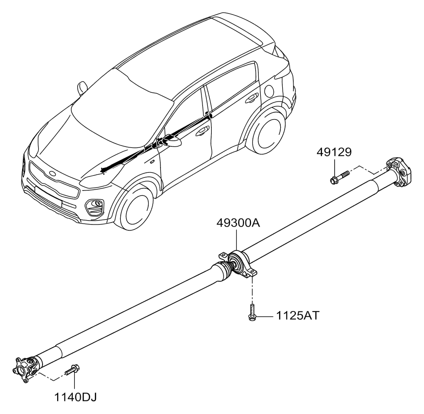 DRIVE SHAFT (REAR)