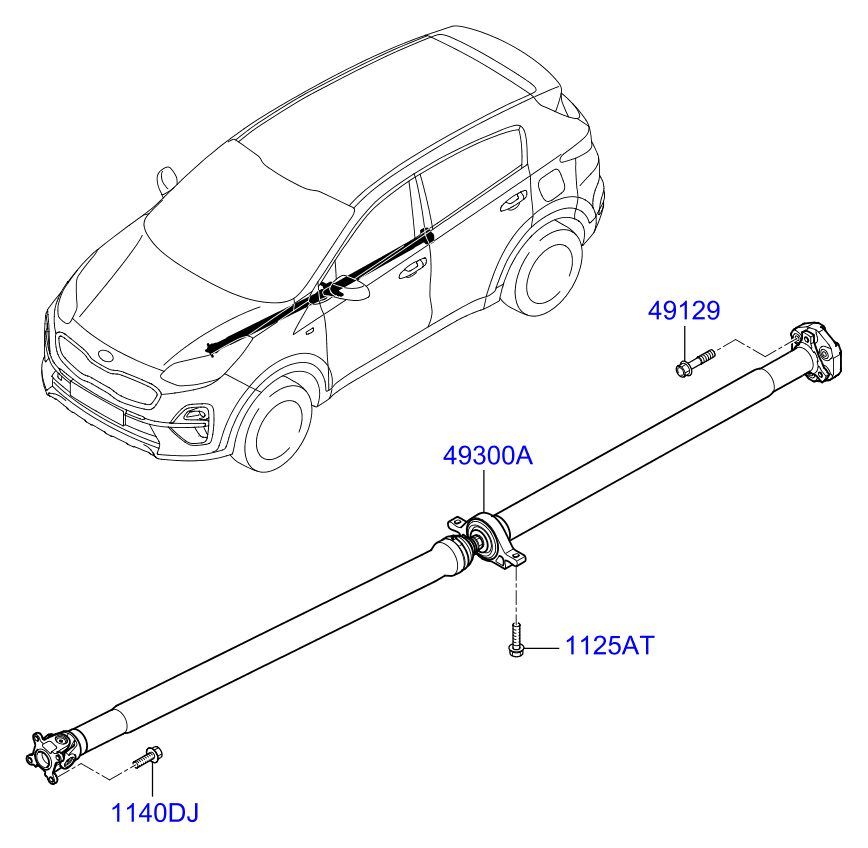 DRIVE SHAFT (REAR)