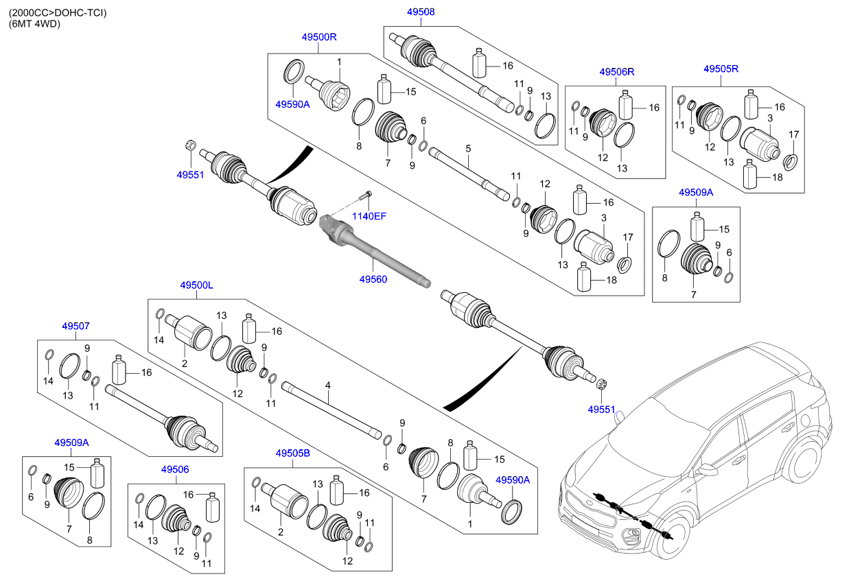 DRIVE SHAFT (REAR)