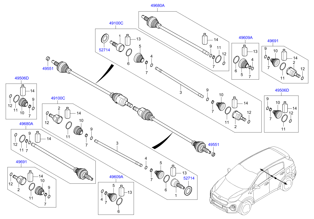 DRIVE SHAFT (REAR)