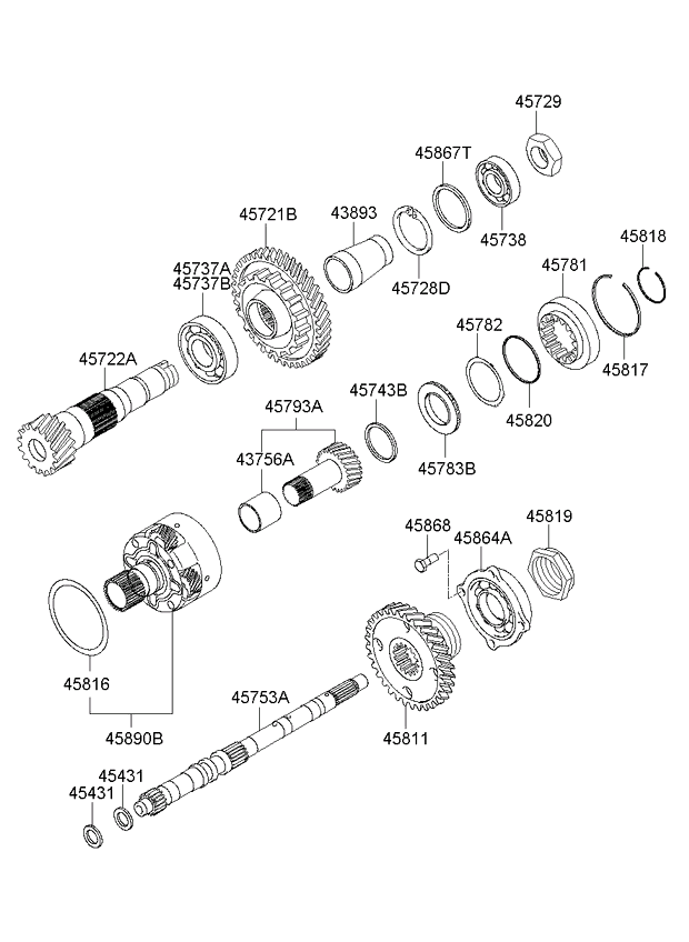 DRIVE SHAFT ASSY - REAR