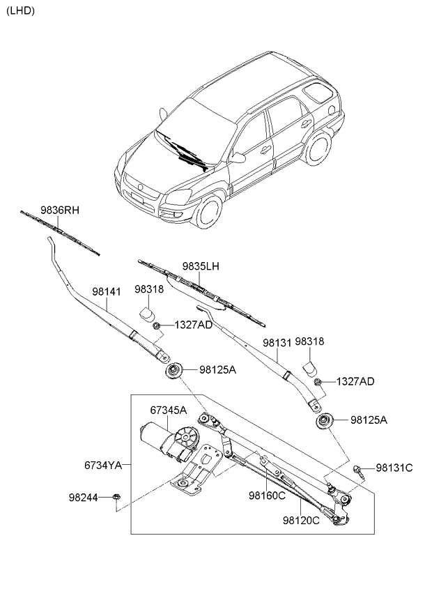 A/C SYSTEM - COOLER LINE, FRONT