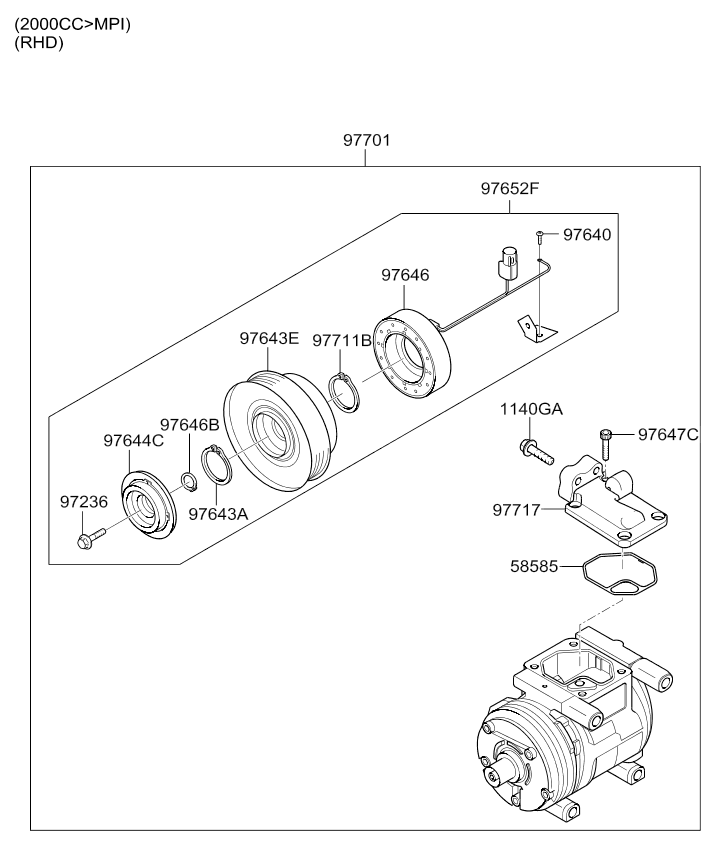 A/C SYSTEM - COOLER LINE, FRONT