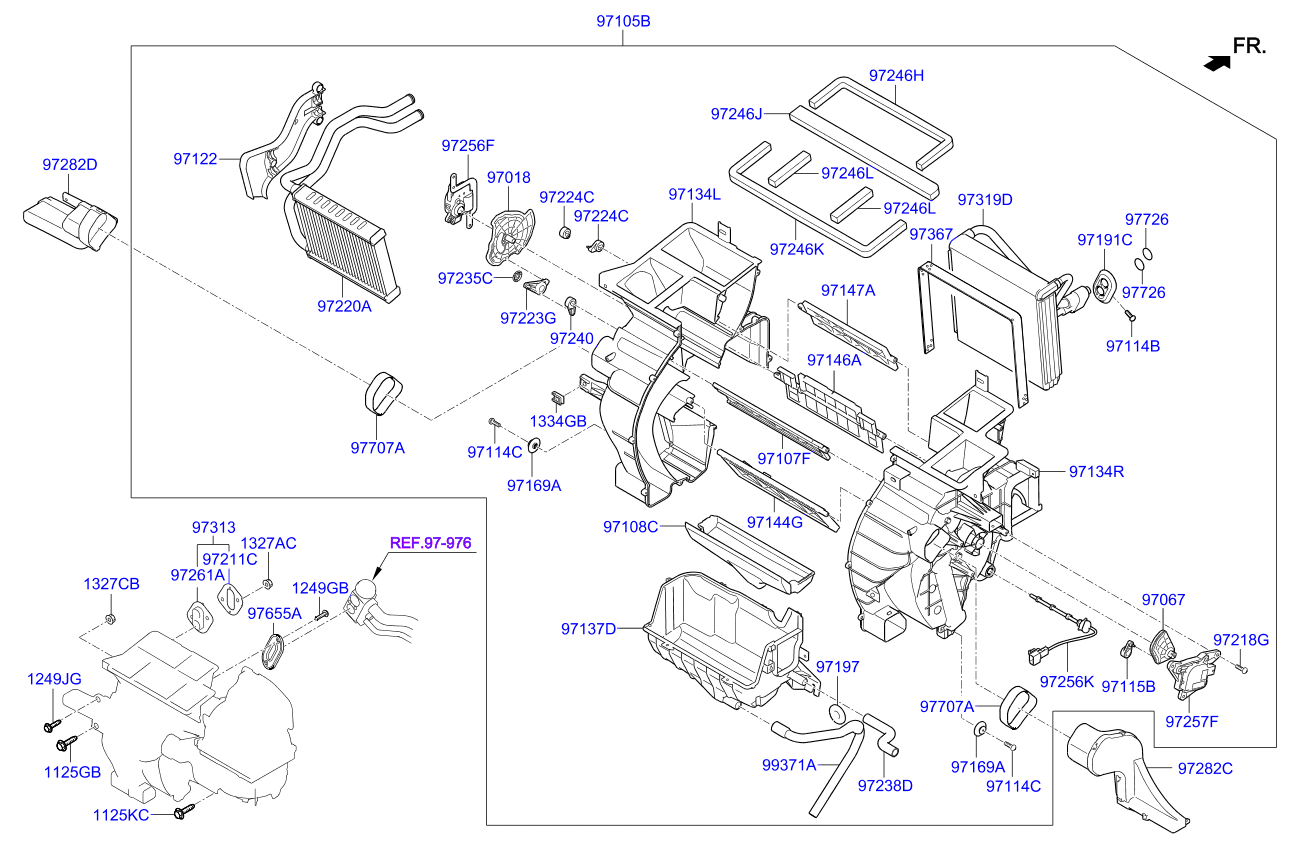 A/C SYSTEM - COOLER LINE, FRONT