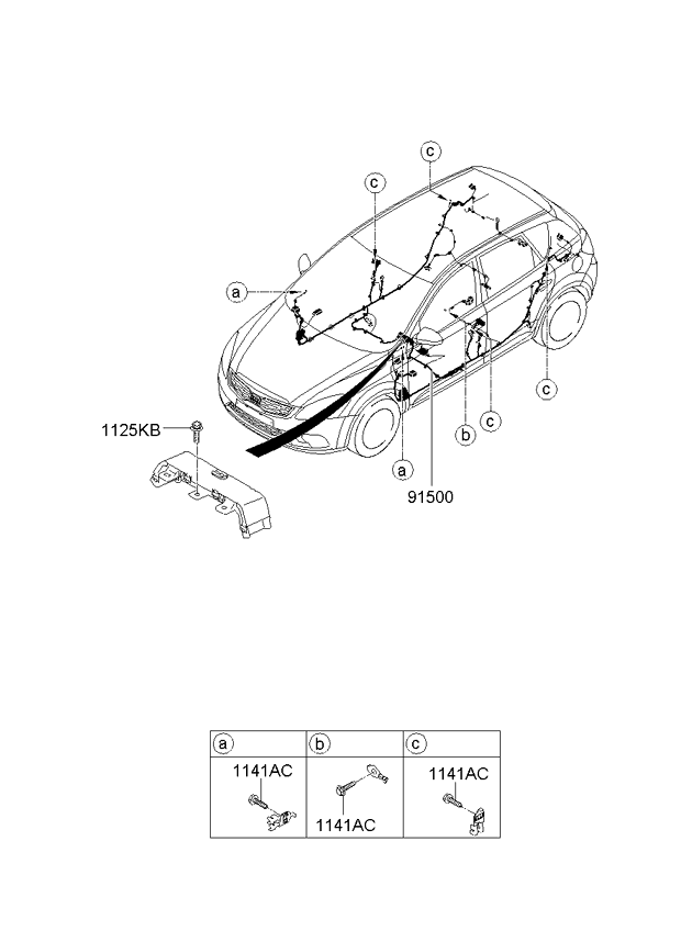 A/C SYSTEM - COOLER LINE, FRONT