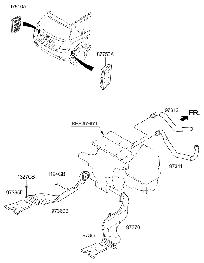 A/C SYSTEM - COOLER LINE, FRONT