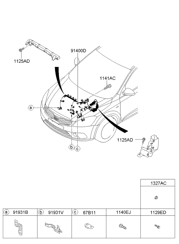 A/C SYSTEM - COOLER LINE, FRONT