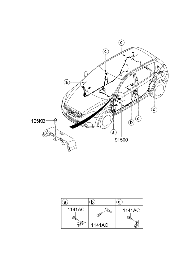 A/C SYSTEM - COOLER LINE, FRONT