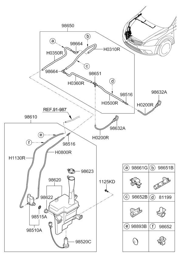 A/C SYSTEM - COOLER LINE, FRONT