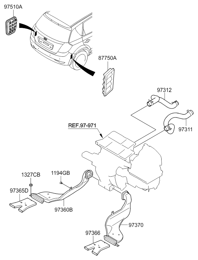 A/C SYSTEM - COOLER LINE, FRONT