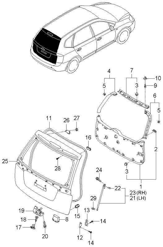 TAILGATE PANEL & LOCKING SYSTEM