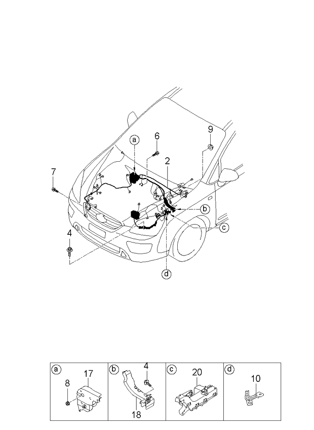 A/C SYSTEM - COOLER LINE, FRONT